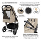 Neobreez TETRA Compact All-Terrain Baby Toddler Stroller, Pushchair Buggy,One Hand Fold Deep&Wide Seat,UV&Waterproof Canopy, Bag,Phone&Cup Holder&Toy Strap,LED lights,0-4yrs,22kg.