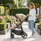 Neobreez TETRA Compact All-Terrain Baby Toddler Stroller, Pushchair Buggy,One Hand Fold Deep&Wide Seat,UV&Waterproof Canopy, Bag,Phone&Cup Holder&Toy Strap,LED lights,0-4yrs,22kg.