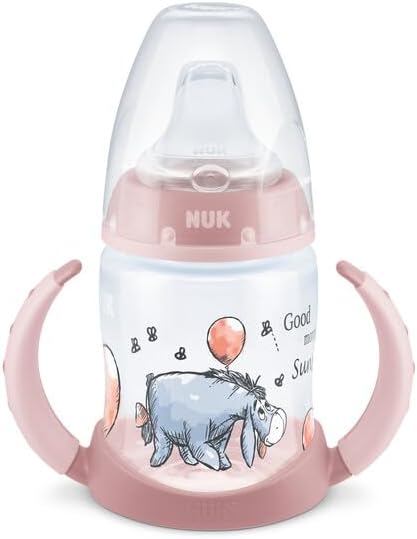 NUK First Choice Learner Cup Sippy Cup | 6-18 Months | Temperature Control | Leak-Proof Silicone Spout | Anti-Colic Vent | BPA-Free | 150ml | Disney Winnie the Pooh