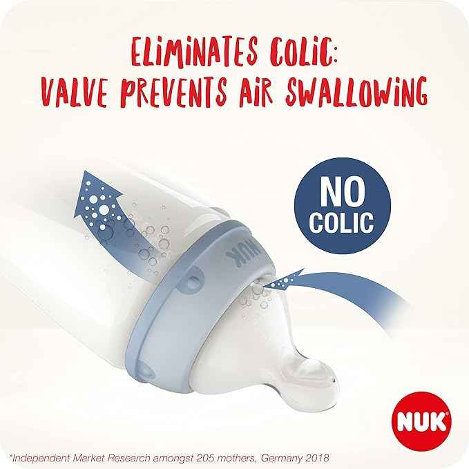 NUK First Choice+ Teats – 6–18 Months, Flow Control, Anti‑Colic, BPA‑Free, 2 Count - Adenzo Comfies