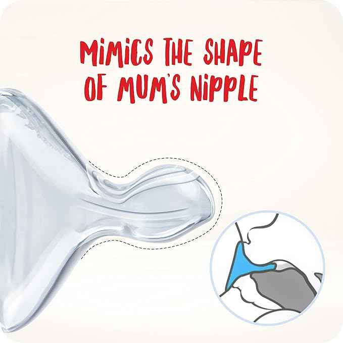 NUK First Choice+ Teats – 6–18 Months, Flow Control, Anti‑Colic, BPA‑Free, 2 Count - Adenzo Comfies