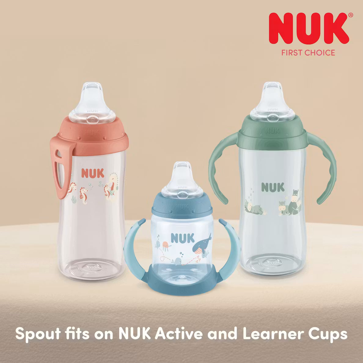 NUK Replacement Spout – Soft Silicone, Leak‑Proof