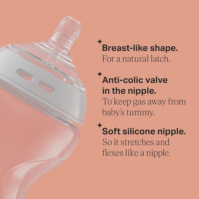 Tommee Tippee Natural Start Baby Bottle – Slow Flow (150ml & 260ml, 1 Pack)