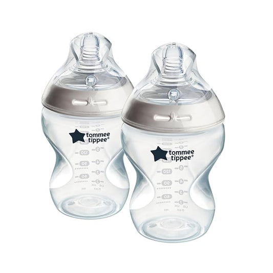 Tommee Tippee Natural Start Baby Bottle – Slow Flow (150ml & 260ml, 1 Pack)