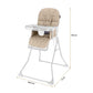 Neobreez CRIS Premium Baby High Chair,Compact Lightweight Easy Foldable Baby Feeding Chair,Removable&Adjustable Foot Tray,5-point Safety Harness|Toddler Feeding HighChair Portable For Travel. - Adenzo Comfies