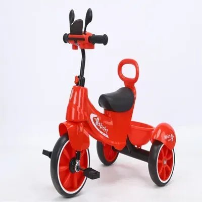 New Kids Tricycle with Music and Lights – Children’s Pedal Tricycle, Baby Ride - On Bicycle with Side Wheels, Durable Plastic Frame - Adenzo Comfies