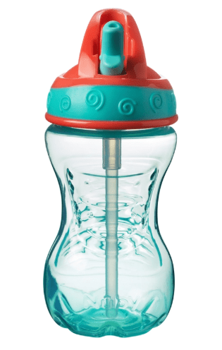 Nuby Flip It Toddler Cup – 12m+, 300ml, Hard Straw, Easy Grip - Adenzo Comfies