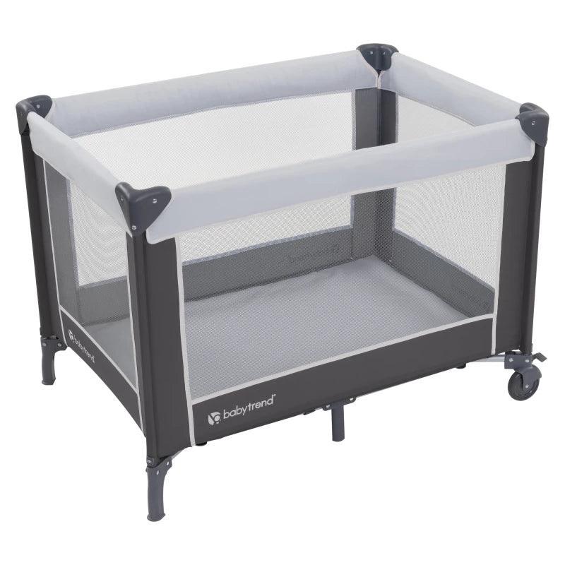 Baby Trend Nursery Center Portable Playard with Bassinet, Changing Table, Storage Organizer, and Travel Bag – Lightweight Foldable Baby Play Yard - Adenzo Comfies