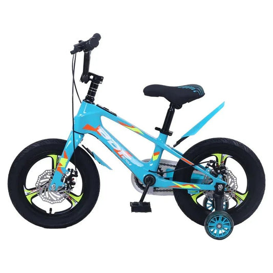 BDF Children’s Cycle with Bluetooth Music & Lights – Kids Blue Bicycle with Side Wheels, Magnesium Alloy Frame, Toddler Tricycle and Balance Bicycle, Available in 12, 14, 16, and 18 Inch Sizes - Adenzo Comfies