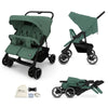 Neobreez DUADX Sibling/Twin/Double Side by Side Baby Toddler Stroller,Compact Baby Trolley Pushchair,Waterproof UPF 50+ Canopy,0 - 3yrs, up to 30kg - Adenzo Comfies