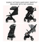 Neobreez Food Grade Silicone Toy Safety Strap For Strollers,Buggy,Pushchair,Pram,Carseat,High-Chair|Adjustable Baby Toddler Toy,Pacifier,Bottle,Cribs,Teether Holder|Toy Safety Belt(Pack of 2)-Grey Green . - Adenzo Comfies
