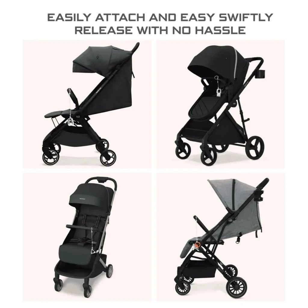 Neobreez Food Grade Silicone Toy Safety Strap For Strollers,Buggy,Pushchair,Pram,Carseat,High-Chair|Adjustable Baby Toddler Toy,Pacifier,Bottle,Cribs,Teether Holder|Toy Safety Belt(Pack of 2)-Grey Green . - Adenzo Comfies