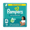 Pampers Rash Protection Taped Diapers with Aloe Vera Lotion – 3X Leak Protection & Comfortable Baby - Adenzo Comfies