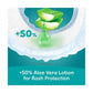 Pampers Rash Protection Taped Diapers with +50% Aloe Vera Lotion – Leak Proof, 3X Absorption, Secure Fit Baby Nappies - Adenzo Comfies