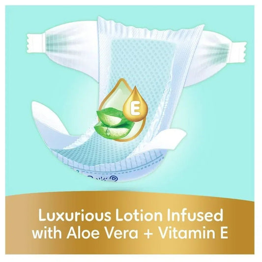 Pampers Premium Care Ultimate Comfort Taped Diapers Size 3 – Aloe Vera & Vitamin E, 1000 Leak Locks, Double Leak Guards - Adenzo Comfies