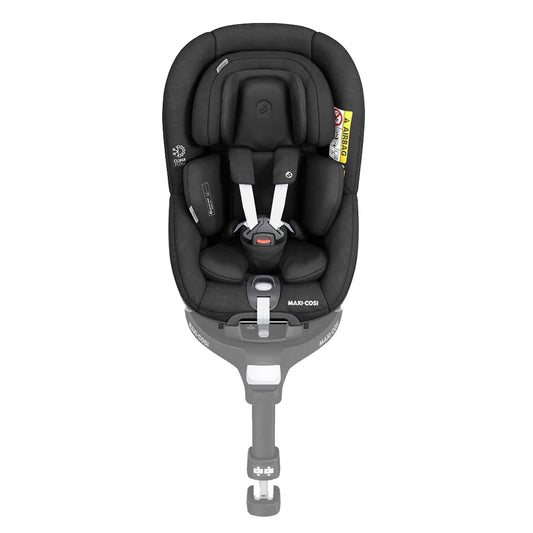 MC PEARL 360 PRO Authen Black -a rotating, i-Size compliant toddler car seat (Authentic Black refers to the color) designed with revolutionary slide Tech Technology .