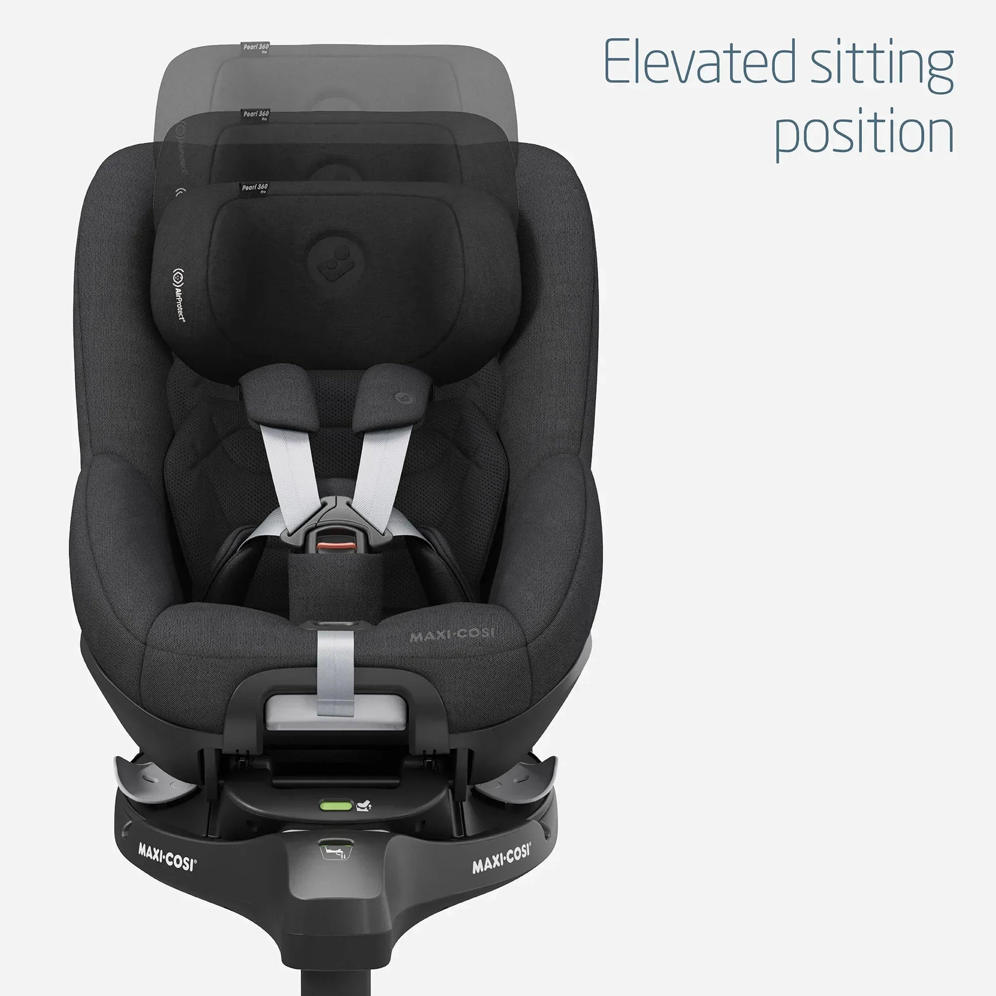 maxi cosi 360 pro slide tech MC PEARL 360 PRO Authen Black -a rotating, i-Size compliant toddler ca – Adenzo Comfies