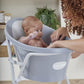 Shnuggle Baby Bath Tub Featuring Ergonomic Bum Bump Support, Soft Foam Backrest and an Integrated Plug-Grey.