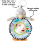 Penguin Soft Touch Baby Book – Interactive Crinkle & Peek - a - Boo Story Book with Mirror, Teether - Friendly, 0+ Months - Adenzo Comfies