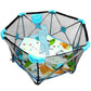 Cool baby - Hexagon Safety Playpen Portable Foldable Mesh Playard Infants Baby Toodler Animals Fence w/Travel Bag Nursery Furniture For Indoor Outdoor - Dark Blue/red - Adenzo Comfies