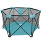 Cool baby - Hexagon Safety Playpen Portable Foldable Mesh Playard Infants Baby Toodler Animals Fence w/Travel Bag Nursery Furniture For Indoor Outdoor - Dark Blue/red - Adenzo Comfies