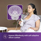 Philips Avent Electric Breast Pump | No.1 Brand Recommended by Moms Worldwide | Personalised Experience with 4 Expression & 4 Stimulation settings | Soft adaptive Silicon Cushion | Portable | SCF323/11 - Adenzo Comfies