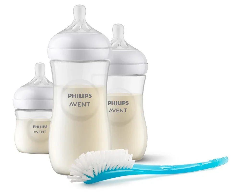 Philips AVENT Natural Response Newborn Starter Set SCD837/12 – Complete Baby Feeding Essentials with Anti - Colic Bottles, Natural Response Nipples, and Soothing Pacifiers for 0m+ Infants - Adenzo Comfies