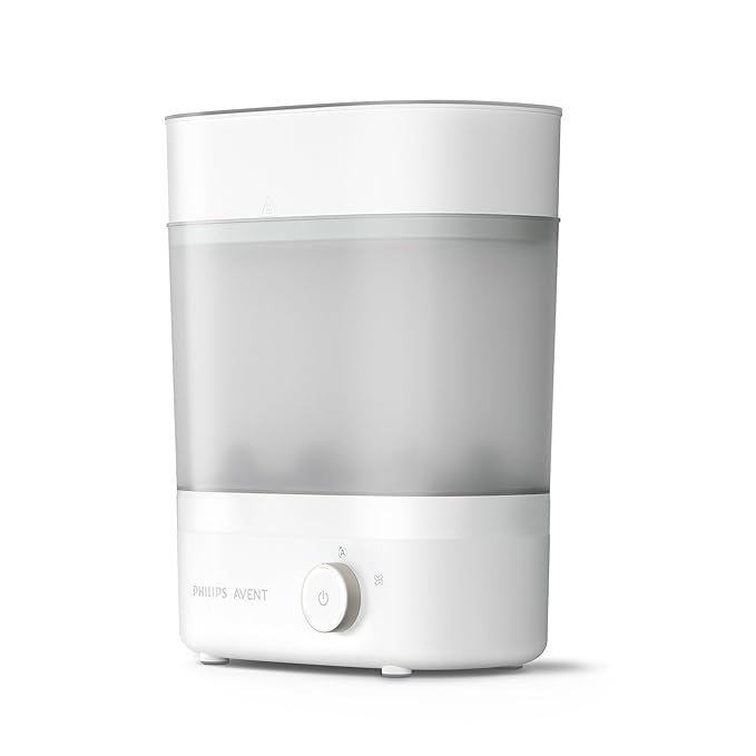 Philips AVENT Microwave Steam Sterilizer/ Advanced Electric Steam for Baby Bottles, Pacifiers, Cups and More, SCF281/05 | SCF291/00
