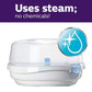 Philips AVENT Microwave Steam Sterilizer/ Advanced Electric Steam for Baby Bottles, Pacifiers, Cups and More, SCF281/05 | SCF291/00
