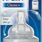 Philips AVENT SCF633/27 Classic Baby Bottle Teat, Medium Flow, 3 Holes, Suitable from 3 Months+, BPA - Free Silicone, Pack of 2 - Adenzo Comfies