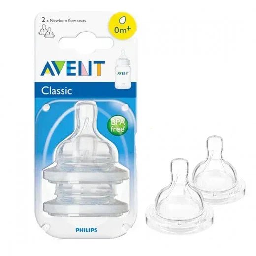 Philips Avent Natural Nipple Newborn Flow Count PACK OF 2 - Adenzo Comfies