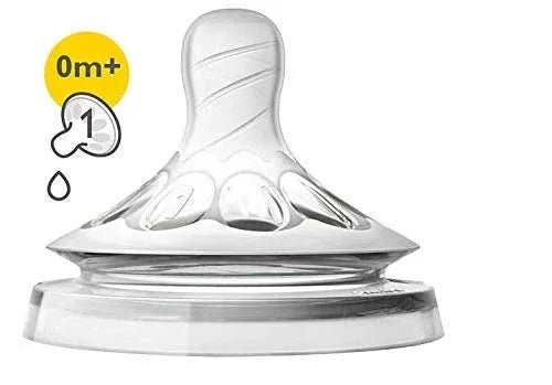 Philips Avent Natural Nipple Newborn Flow Count PACK OF 2 - Adenzo Comfies