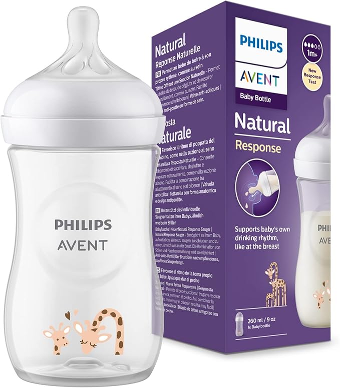 AVENT Philips Natural Response 3.0 Pink Feeding Bottle 260ml