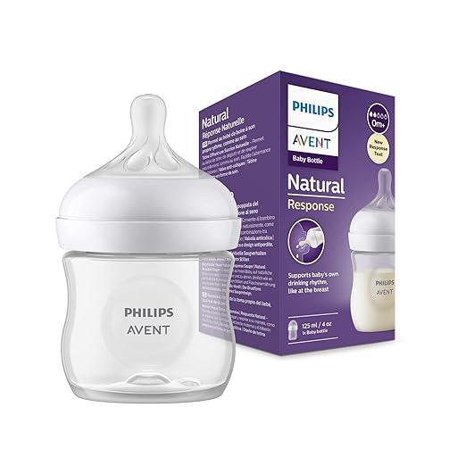 Philips Avent Natural Bottle with Responsive Dummy 125 ml, 1 Piece (Model SCY900/01) - Adenzo Comfies