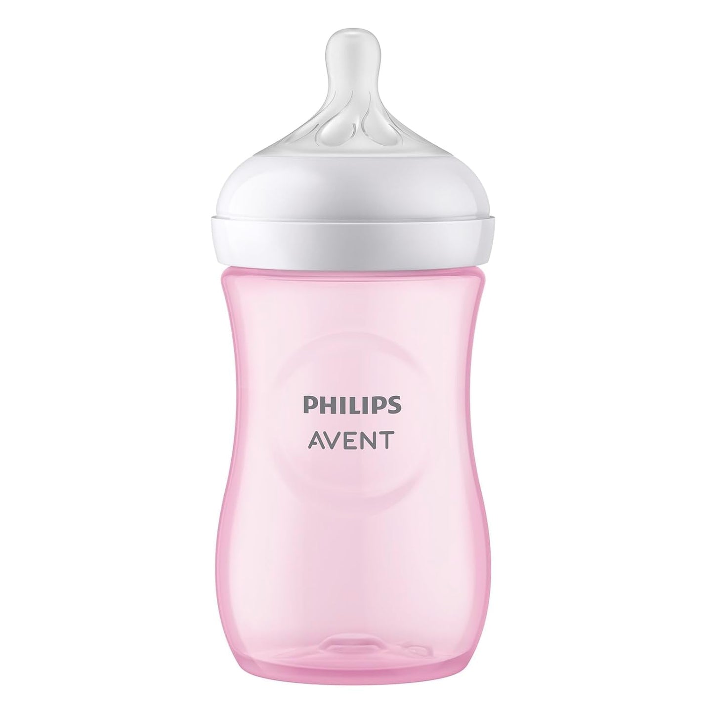 Philips Avent Natural Response 3.0 Baby Feeding Bottle  Ideal for 1 months+| Natural Response Technology Mimics Breastfeeding | Uniquely Designed Nipple releases milk only when baby drinks | Pack of 1 | Pink | SCY903/11