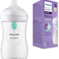 Philips Avent Natural Response Baby Bottle - 260ml Baby Milk Bottle with AirFree Vent, BPA Free for Newborn Babies Aged 3-6 Months (Model SCY673/01)