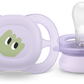 Philips AVENT SCF075/06 Ultra Soft Soother, Orthodontic Pacifier for Babies, Comfortable Silicone Nipple, BPA-Free, Suitable 0–2 Months, Pack of 2
