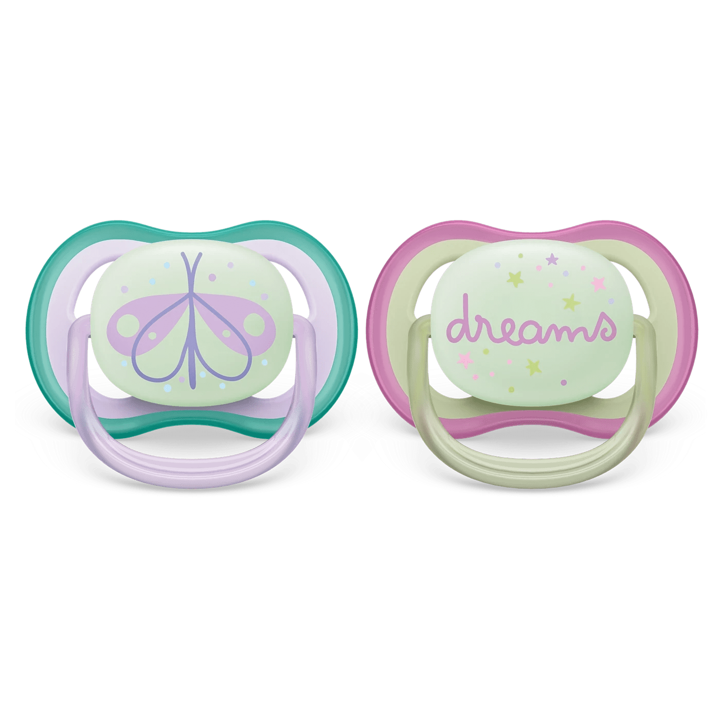 Philips Avent Ultra Air Nighttime Pacifier SCF376/19 – Glow‑in‑the‑Dark Handle (0–6m) - Adenzo Comfies