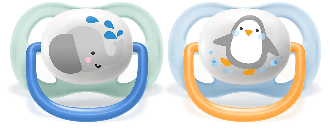 Philips Avent Ultra Air Pacifier SCF080/05 – 0–6 Months, 2 Pack - Adenzo Comfies