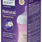 Philips Avent Natural Response 3.0 Baby Feeding Bottle  Ideal for 1 months+| Natural Response Technology Mimics Breastfeeding | Uniquely Designed Nipple releases milk only when baby drinks | Pack of 1 | Pink | SCY903/11