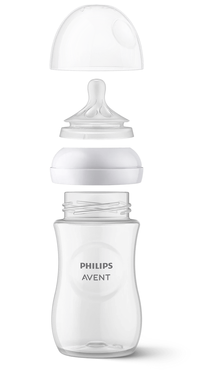 Philips Avent Natural Response Baby Bottle SCY903/21 – Pastel Blue, 260ml (9oz), BPA‑Free - Adenzo Comfies