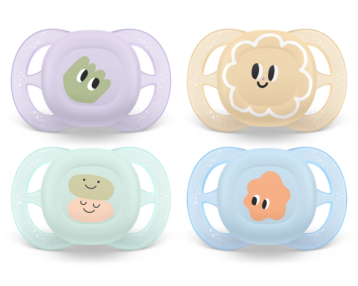 Philips AVENT SCF075/06 Ultra Soft Soother, Orthodontic Pacifier for Babies, Comfortable Silicone Nipple, BPA-Free, Suitable 0–2 Months, Pack of 2