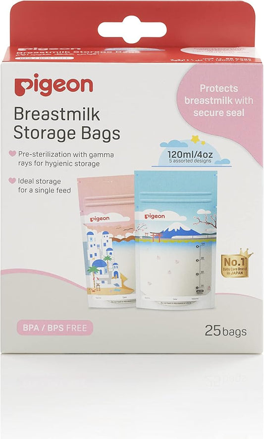 Pigeon Breastmilk Storage Bags 120ml Holiday