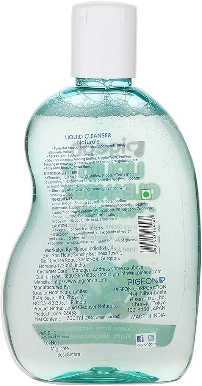 Pigeon Liquid Cleanser Bottle, 200ml