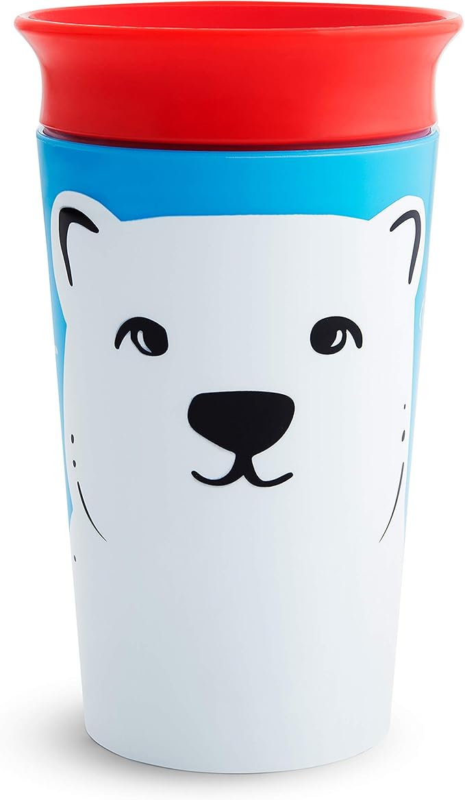 Munchkin Miracle 360 WildLove Sippy Cup, 9 Oz, Polar Bear