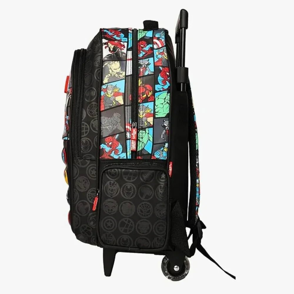 Smiggle Marvel Spider - Man Kids School Trolley Bag with Wheels – Rolling Backpack for Grade 2–5 (Model 711778) - Adenzo Comfies