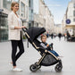 Neobreez THETA Auto Fold Self Stand Travel Baby Toddler Stroller, Compact Pushchair,Waterproof UPF 50+ Canopy,Gift &Cotton Bag,Phone Holder,Toy Strap,Reflective Stickers,0-4yrs,22kg.