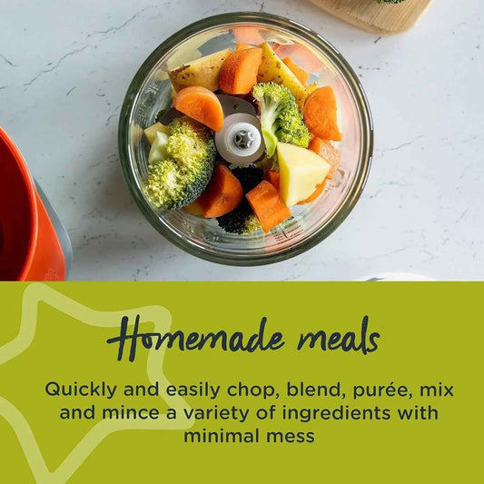 Tommee Tippee Baby Food Blender - Quick - Chop Mini Baby Food Processor and Chopper - Adenzo Comfies