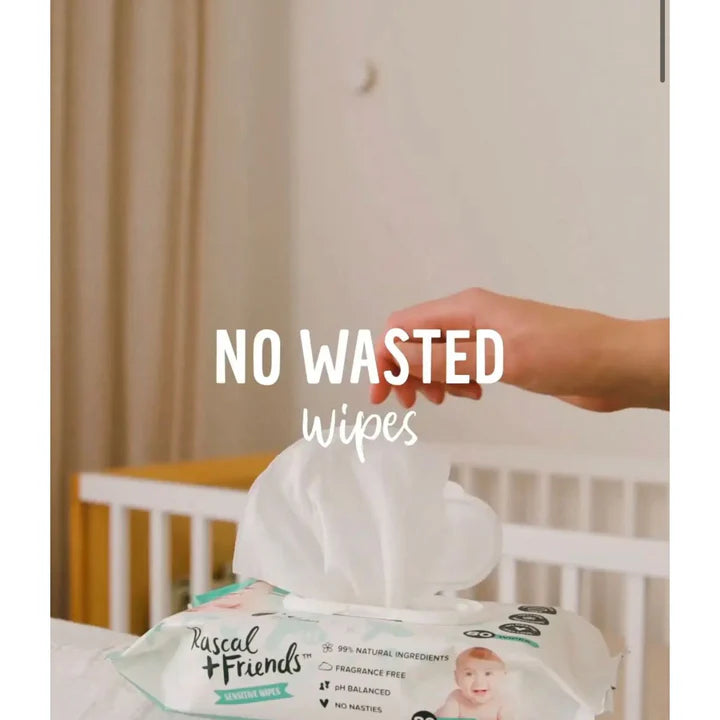 Rascals Biodegradable Sensitive Baby Wipes 52 Sheets Age- Newborn & Above