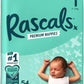 Rascals Premium Baby Diapers - Comfortable & Leak - Proof Newborn Diaper for Babies 3 - 5 kg - Soft & Gentle Diapers Size 1 - Pack of 54 Count - Adenzo Comfies